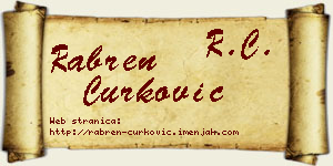 Rabren Ćurković vizit kartica